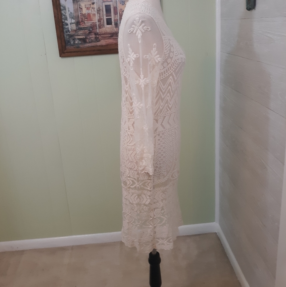 Umgee ivory lace dress coverup S/M *N - Picture 9 of 9